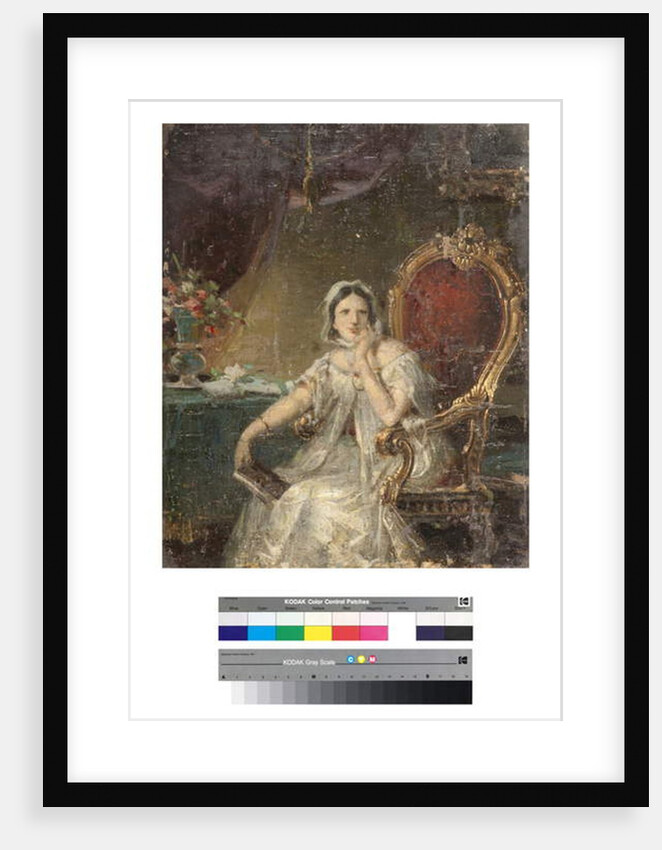 Portrait of a woman by Giuseppe Tominz