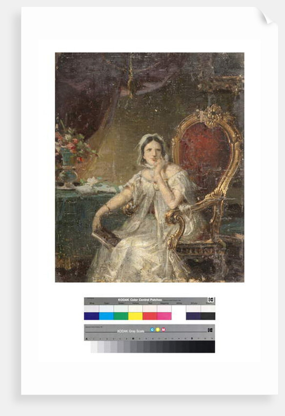 Portrait of a woman by Giuseppe Tominz