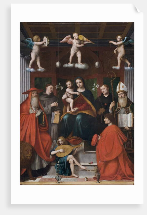 Holy Conversation, Pala Raimondi, 1517-18 by Bernardino Luini