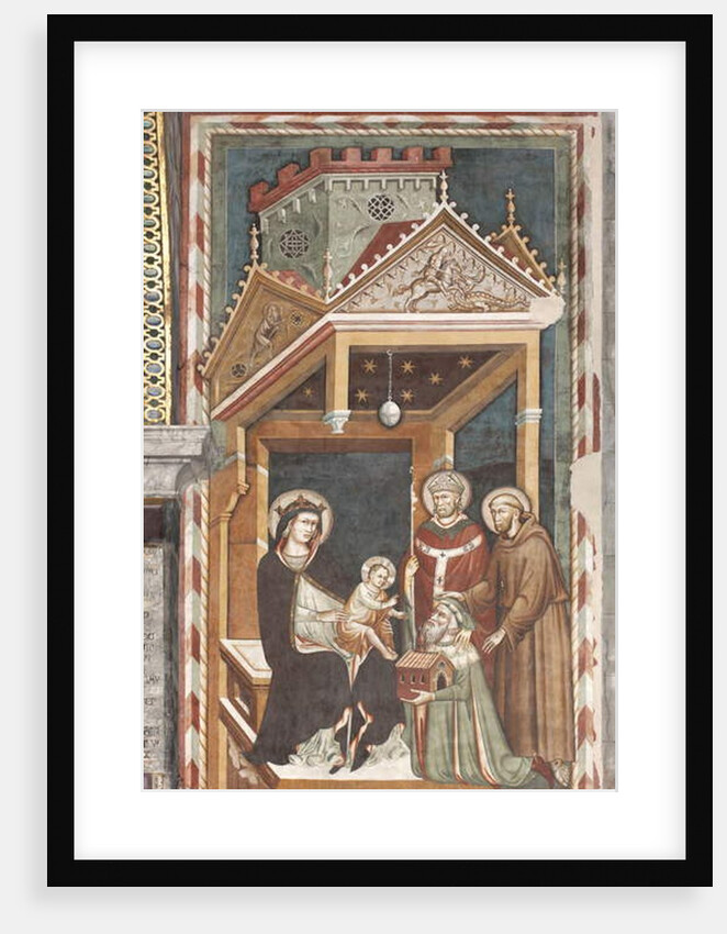 Madonna and Child with Saint Francis, Saint Nicholas and Antonio Fissiraga, Fissiraga Tomb, 1318 by Master of the Fissiraga Tomb