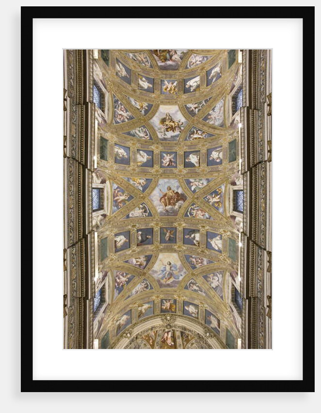 Vault of the central nave, Church of S. Maria Assunta, 1629 by Daniele Crespi