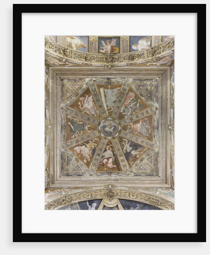 Angels and Blessing God by Simone Veneziano Peterzano