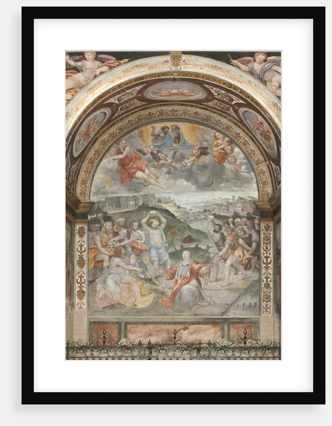 The Martyrdom of Saint Stephen, Left Chapel by Aurelio Luini