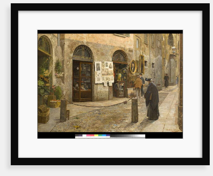 Via San Bernardino alle Ossa in Milan, Italy, 1912 by Arturo Ferrari