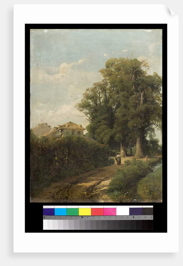 The surroundings of Milan of The Washerwomen at Magolfa, 1870 by Eugenio Gignous