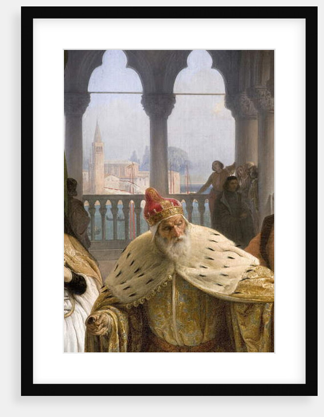 The last meeting between Jacopo Foscari and his family before being exiled, 1838-40 by Francesco Hayez