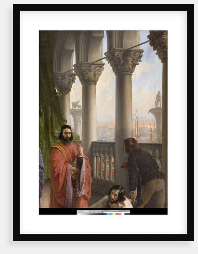 The last meeting between Jacopo Foscari and his family before being exiled, 1838-40 by Francesco Hayez