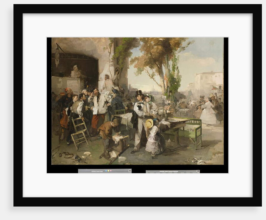 Bulletin announcing the Peace of Villafranca, 1861-62 by Domenico Induno
