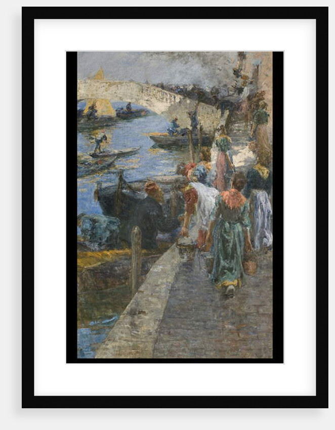 Fire in Chioggia, 1905 by Leonardo Bazzaro