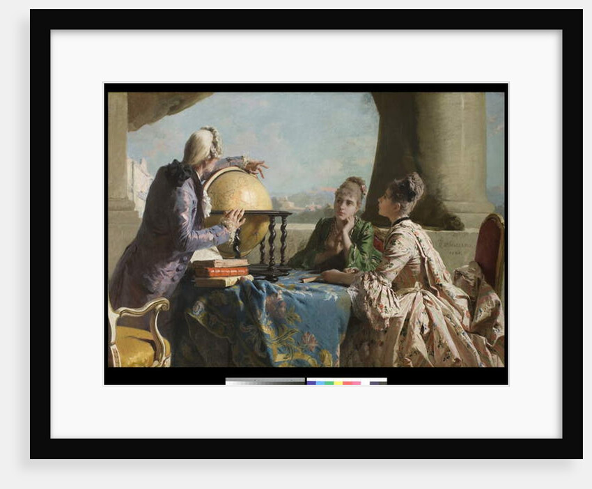 The Geography lesson, 1880 by Eleuterio Pagliano