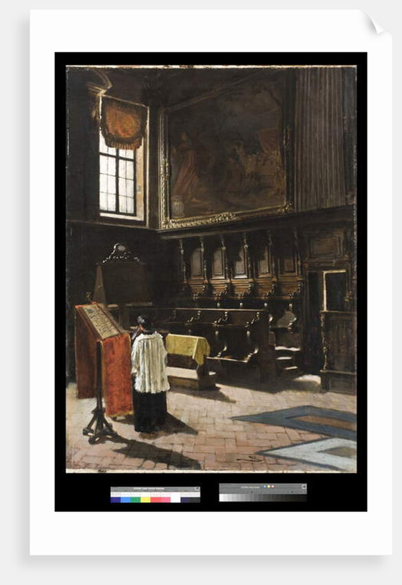 The Choir of the Church of Sant’Antonio in Milan, 1879 by Giovanni Segantini