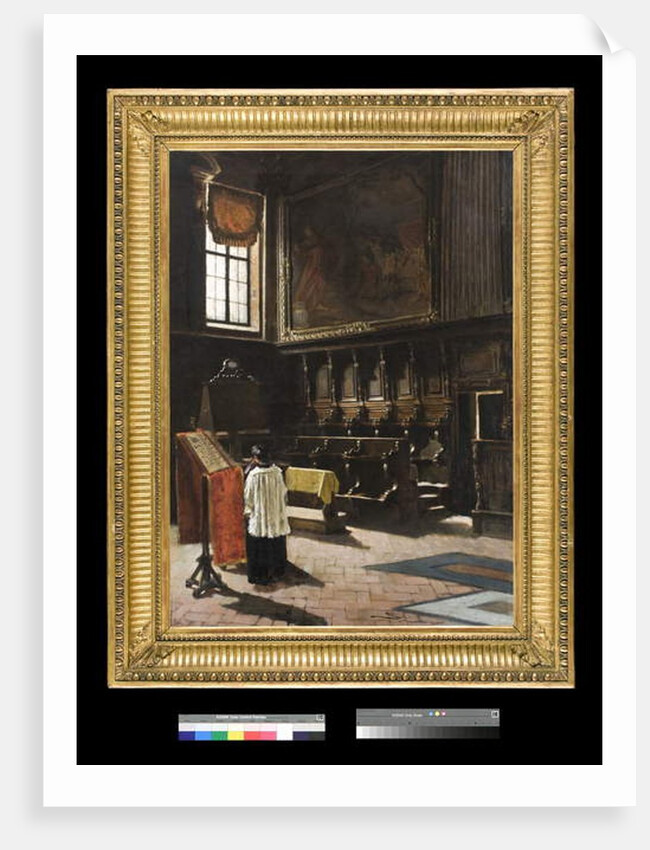 The Choir of the Church of Sant’Antonio in Milan, 1879 by Giovanni Segantini