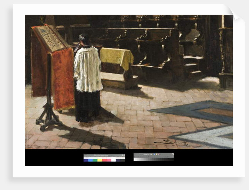 The Choir of the Church of Sant’Antonio in Milan, 1879 by Giovanni Segantini