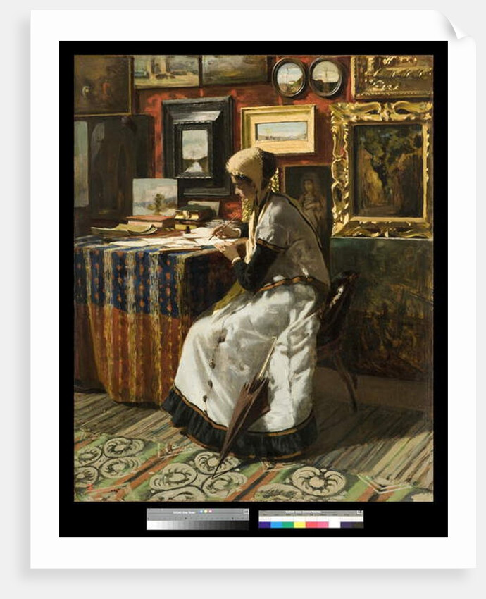 The letter, 1867 by Telemaco Signorini