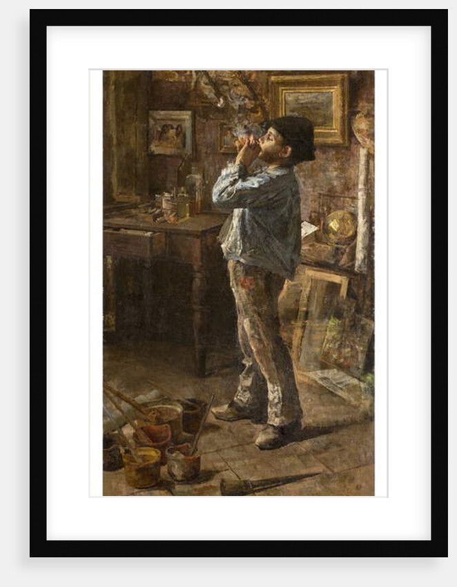 I am a painter too or Dilettante or The painter's studio, 1885 by Giovanni Sottocornola