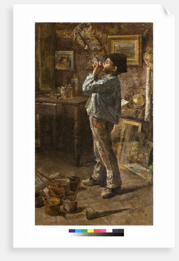 I am a painter too or Dilettante or The painter's studio, 1885 by Giovanni Sottocornola