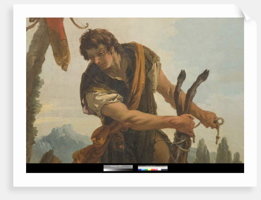 Hunter with Deer, 1718 by Giovanni Battista (1696-1770) Tiepolo