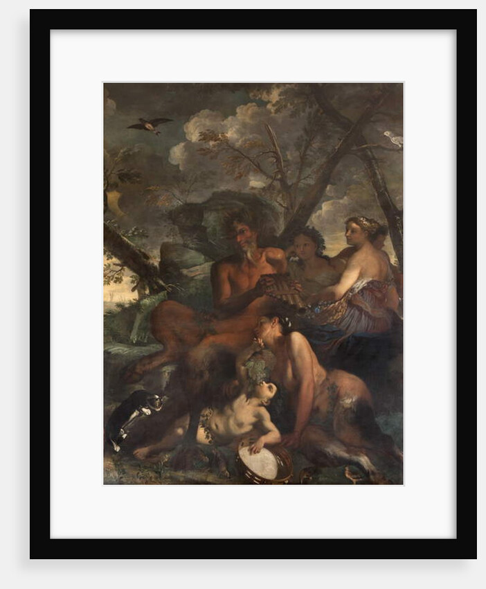 Thee feeding of Bacchus, Myth of Orpheus by Italian School