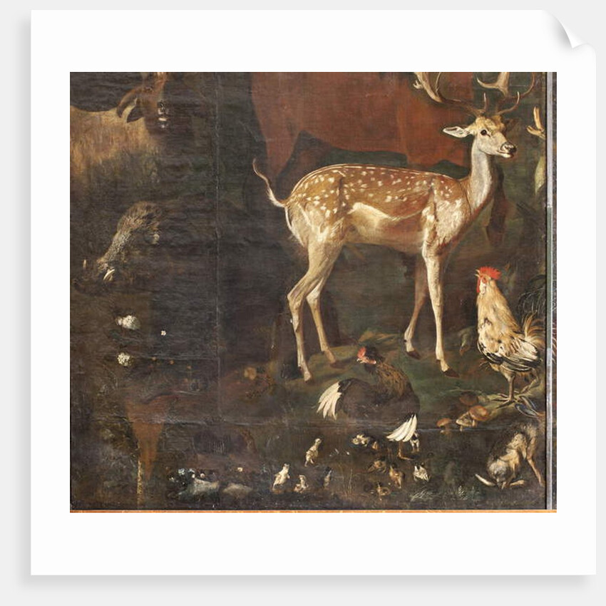 Animals, Myth of Orpheus, detail by Italian School