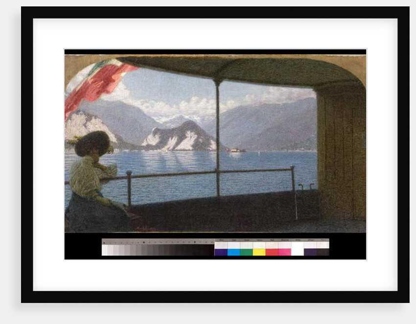 Boat on Lake Maggiore, 1915 by Angelo Morbelli