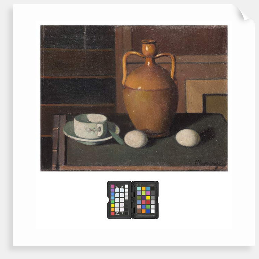 Still life with eggs, 1924 by Pietro Marussig