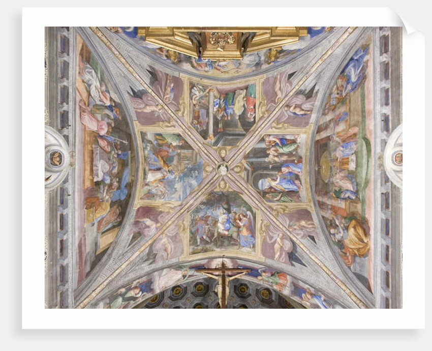 Vault of the Chancel with Scenes from the Virgin Mary's life by Michelangelo Carminati