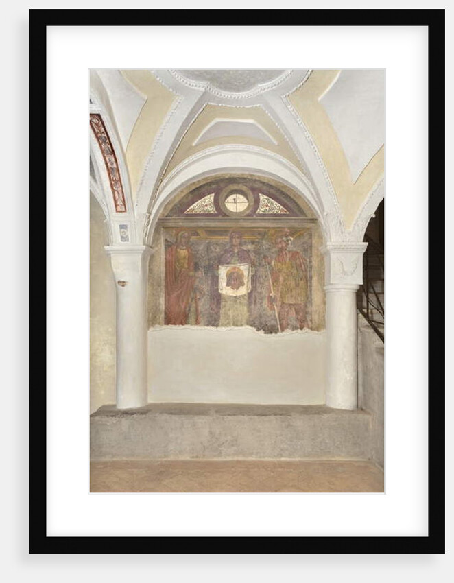 Veronica between Saint Christopher and the Holy Knight, 1520 by Lombard School