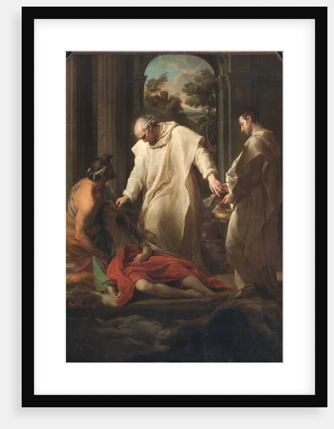 The Blessed Bernardo Tolomei Helping Plague Victims, 1745 by Pompeo Girolamo Batoni