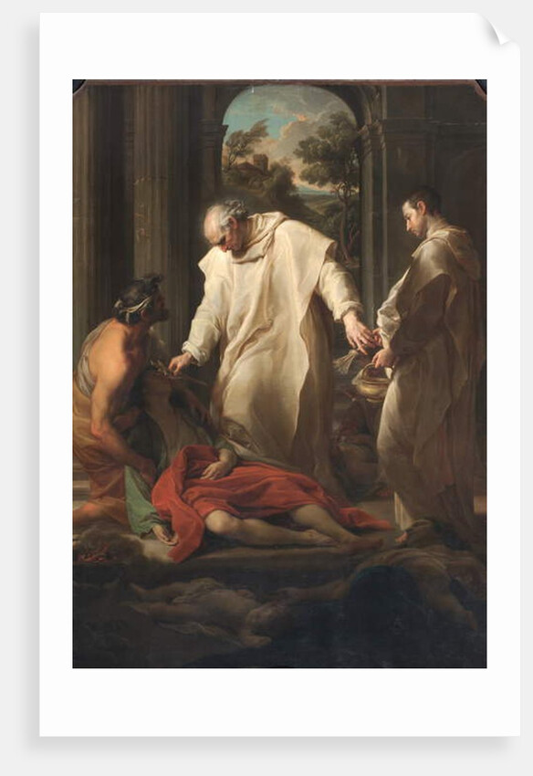The Blessed Bernardo Tolomei Helping Plague Victims, 1745 by Pompeo Girolamo Batoni