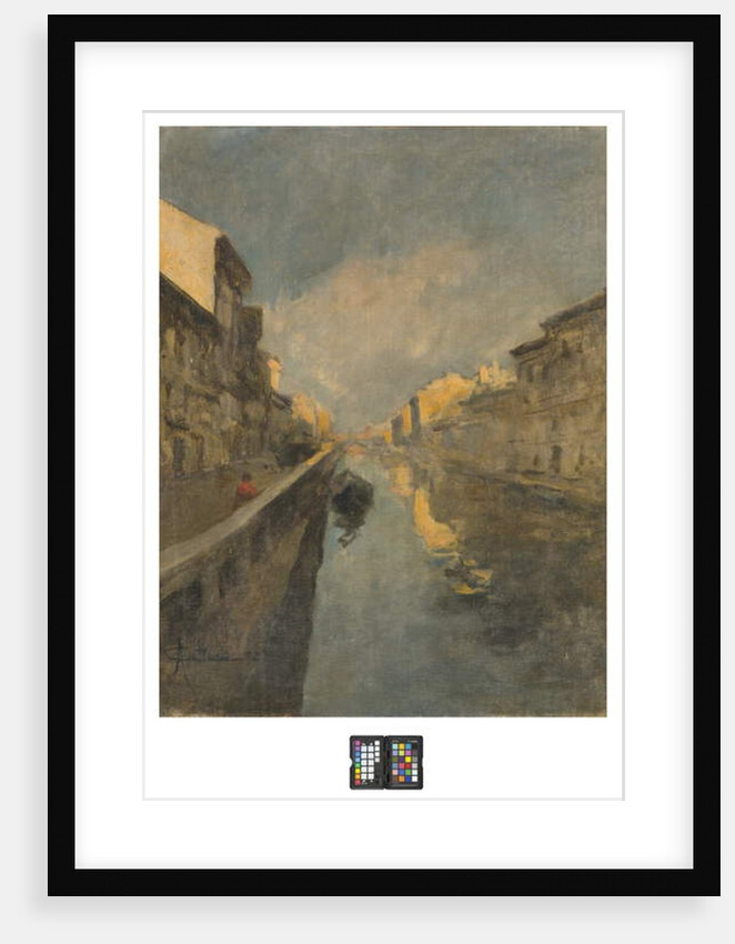 Naviglio, 1925 by Achille Cattaneo