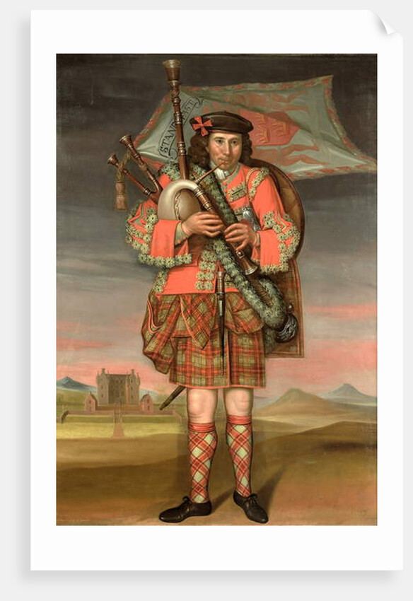 Portrait of William Cumming, Piper to the Laird of Grant, 1714 by Richard Waitt