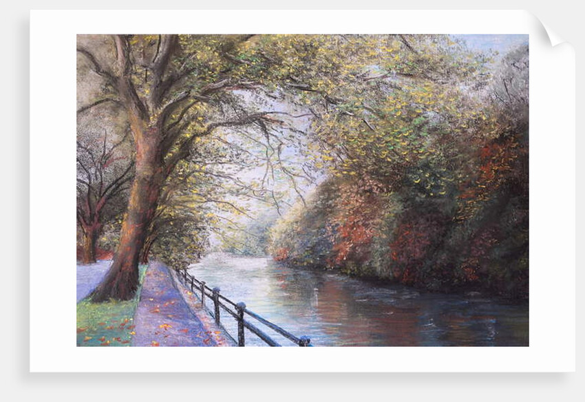 Autumn on river Thames by Margo Starkey