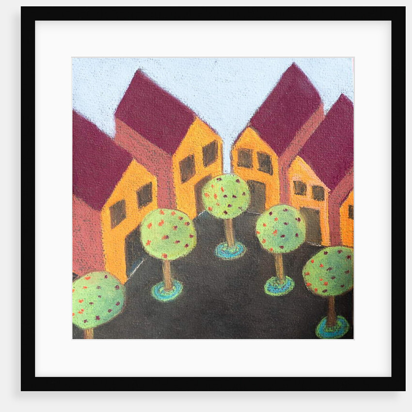 Four wooden houses by Margo Starkey