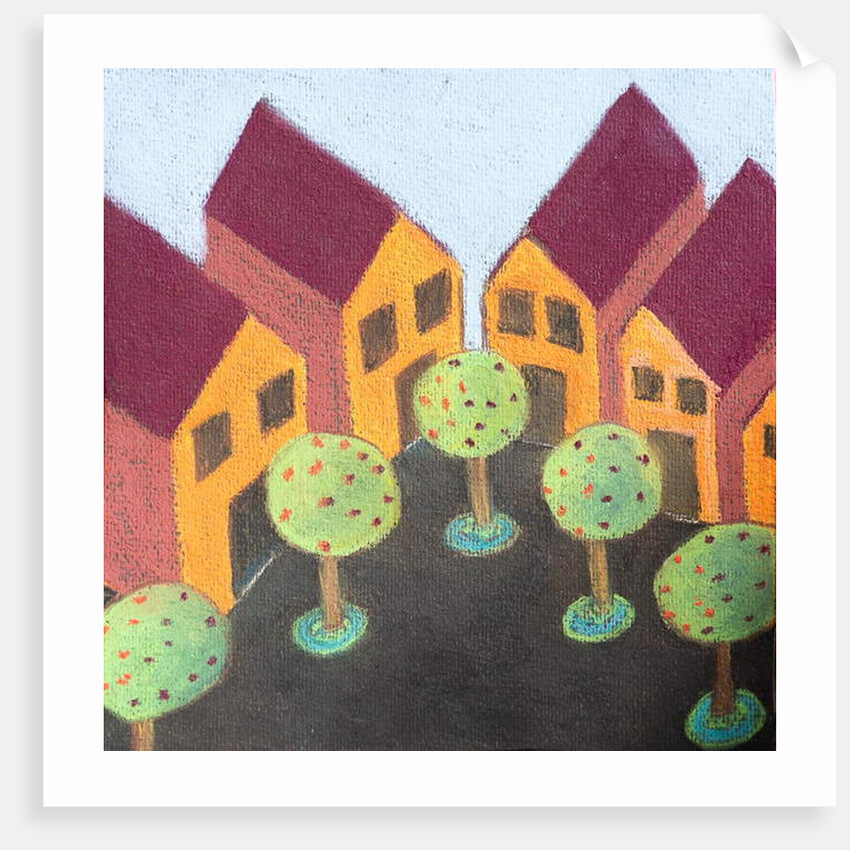 Four wooden houses by Margo Starkey