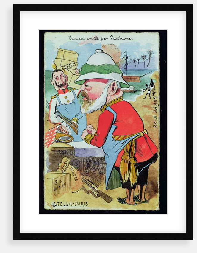 King Edward VII Pestered by Kaiser Wilhelm II from 'Les Guepes', c.1890 by French School