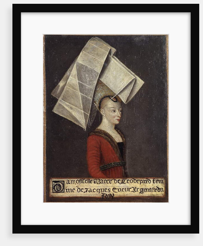 Portrait of Macée de Léodepart, wife of the French trader Jacques Coeur by French School