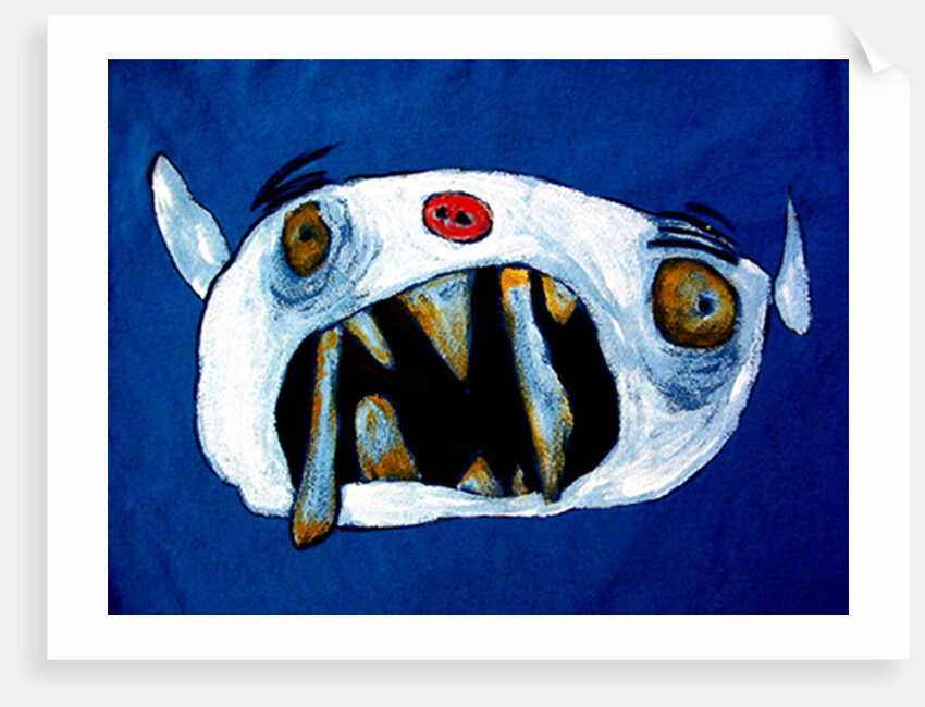 Monster with long teeth by Maylee Christie