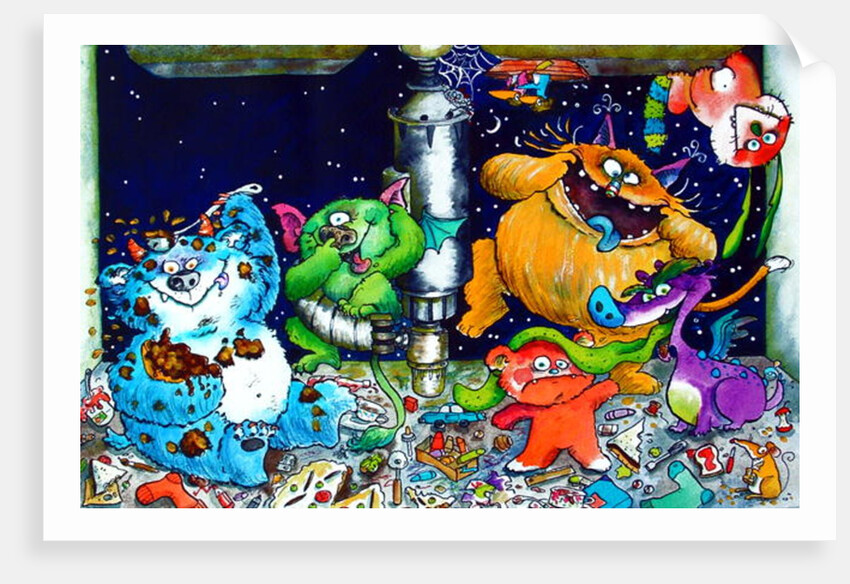 Monsters under the sink by Maylee Christie