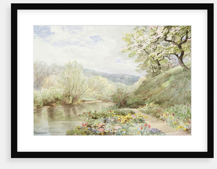 Fidelia Bridge's Garden in Canaan, Connecticut, 1901 by William Trost Richards