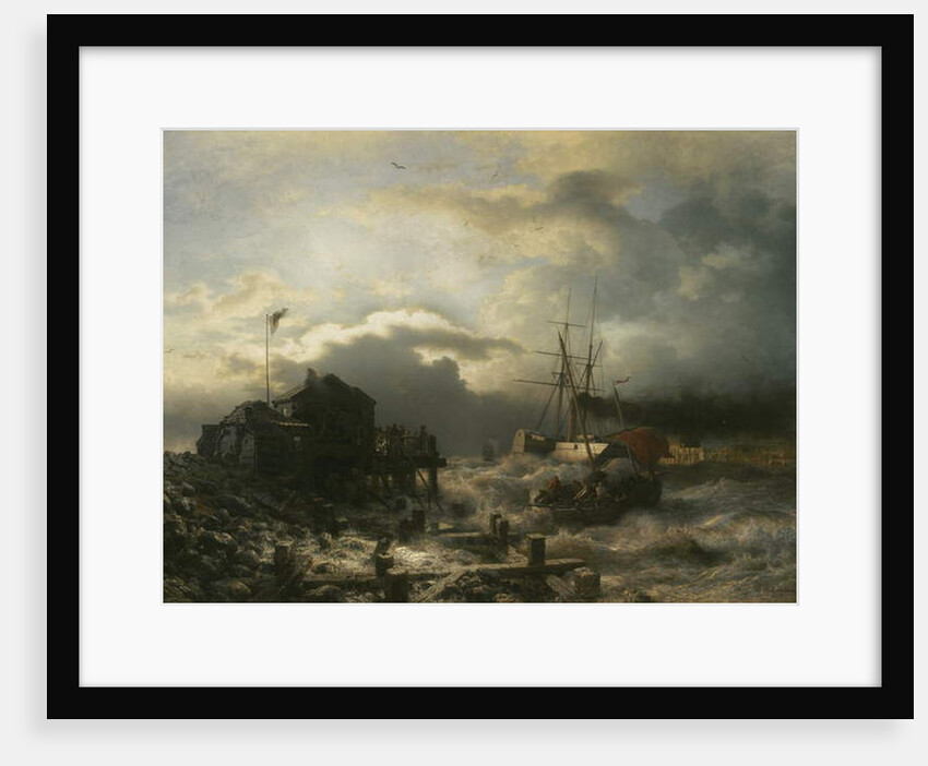 Off Ostend, 1859 by Andreas Achenbach