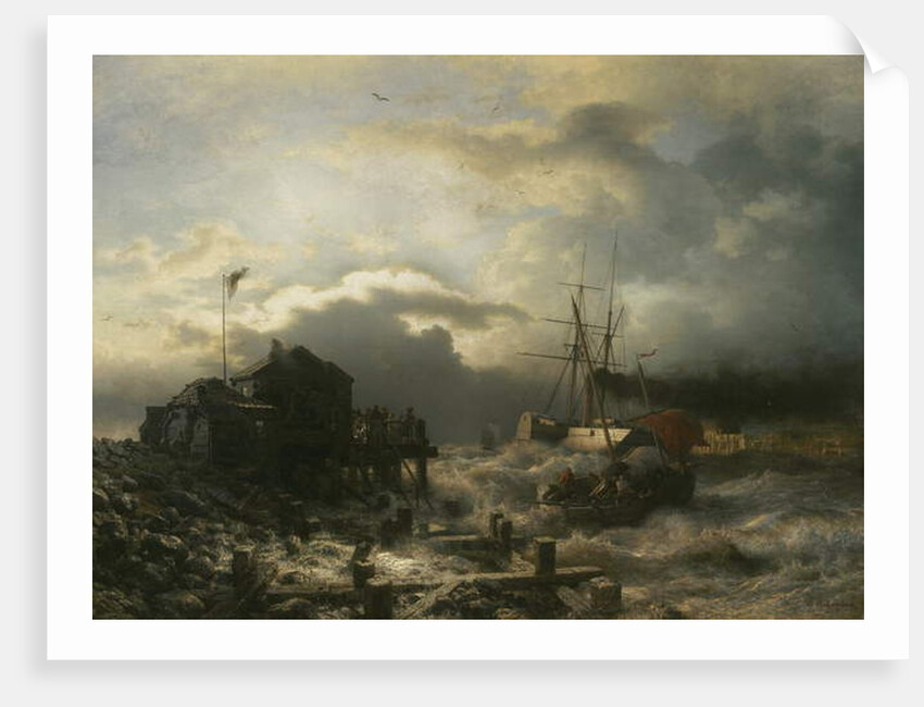 Off Ostend, 1859 by Andreas Achenbach