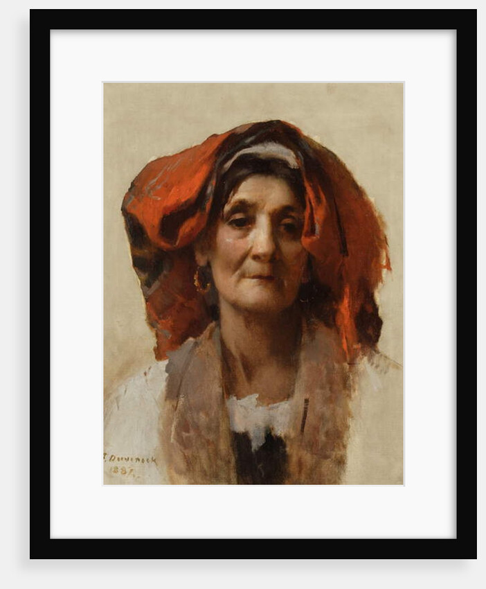Head of an Italian Woman, 1887 by Frank Duveneck
