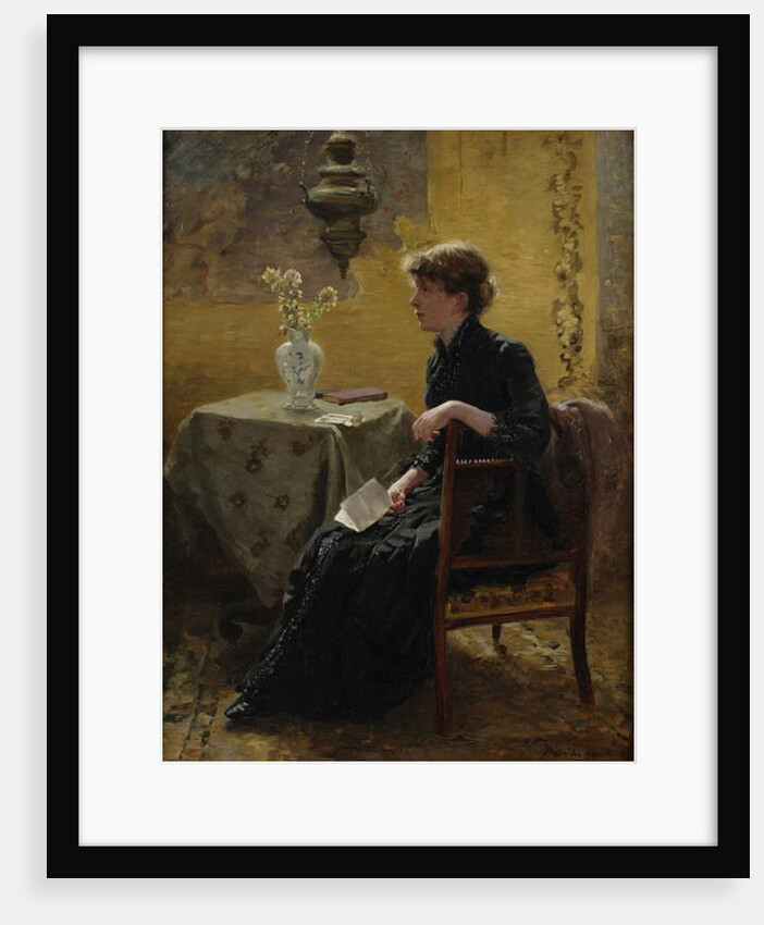 Lady in Black, 1889 by Hamilton Hamilton