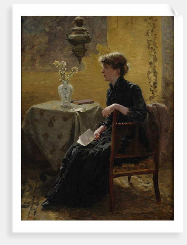 Lady in Black, 1889 by Hamilton Hamilton