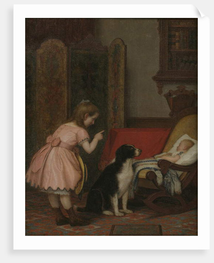 Left in Charge, 1874 by Lemuel Everett Wilmarth