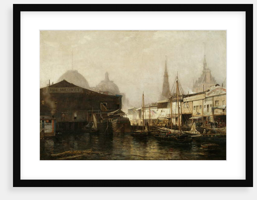 North River Pierhead, 1877 by Arthur Quartley