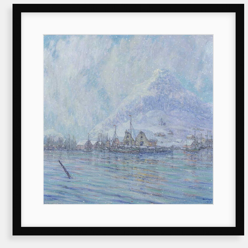 Harbor in Winter, 1924 by William H. Singer
