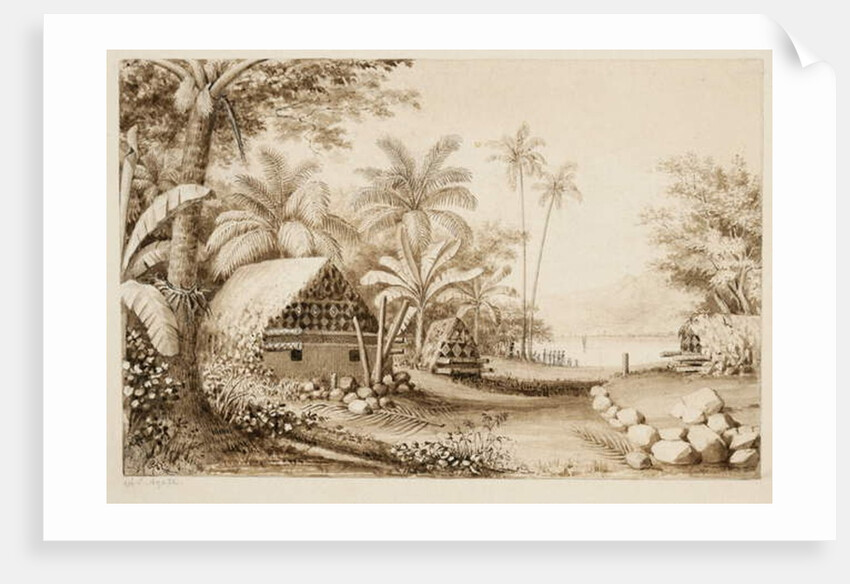 Tombs at Muthuata Island, Fiji by Alfred Thomas Agate