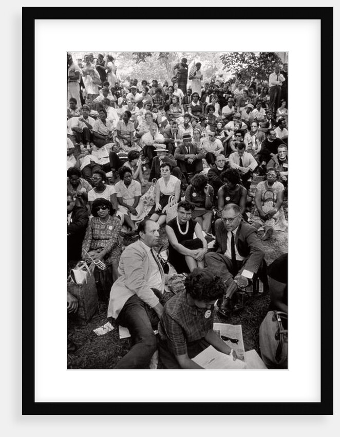 The March on Washington: A Crowd of Seated Marchers, 28th August 1963 by Nat Herz