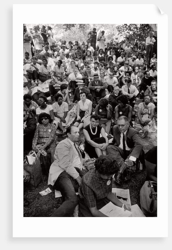 The March on Washington: A Crowd of Seated Marchers, 28th August 1963 by Nat Herz
